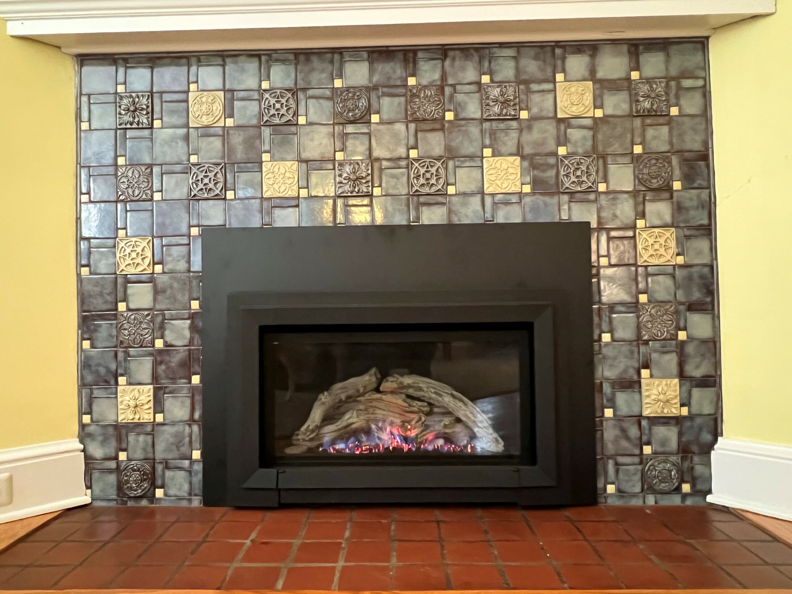 fireplace tile ideas